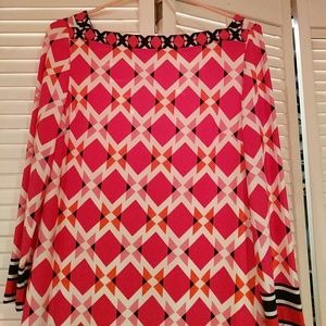 Gorgeous V back print dress Free shipping!